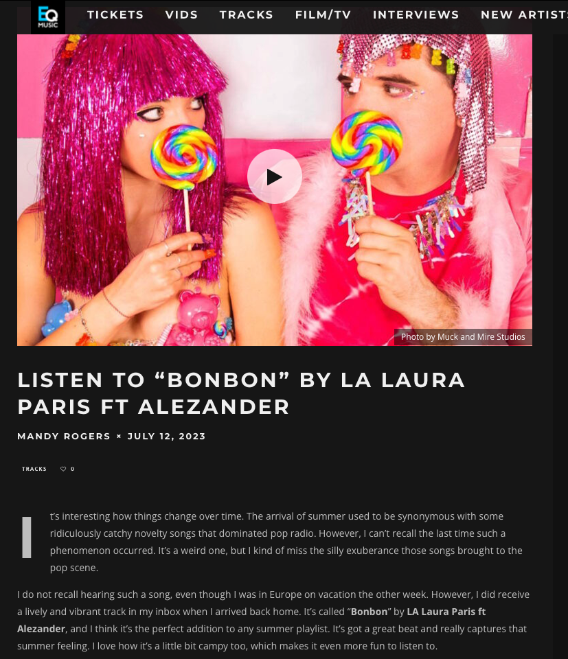 Bonbon LA Laura Paris Alezander Press